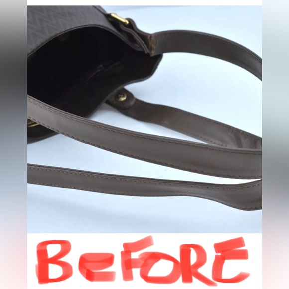 Mario Valentino Bucket Bag -As is -See With Unbranded Chain Straps Preowned - Picture 12 of 17